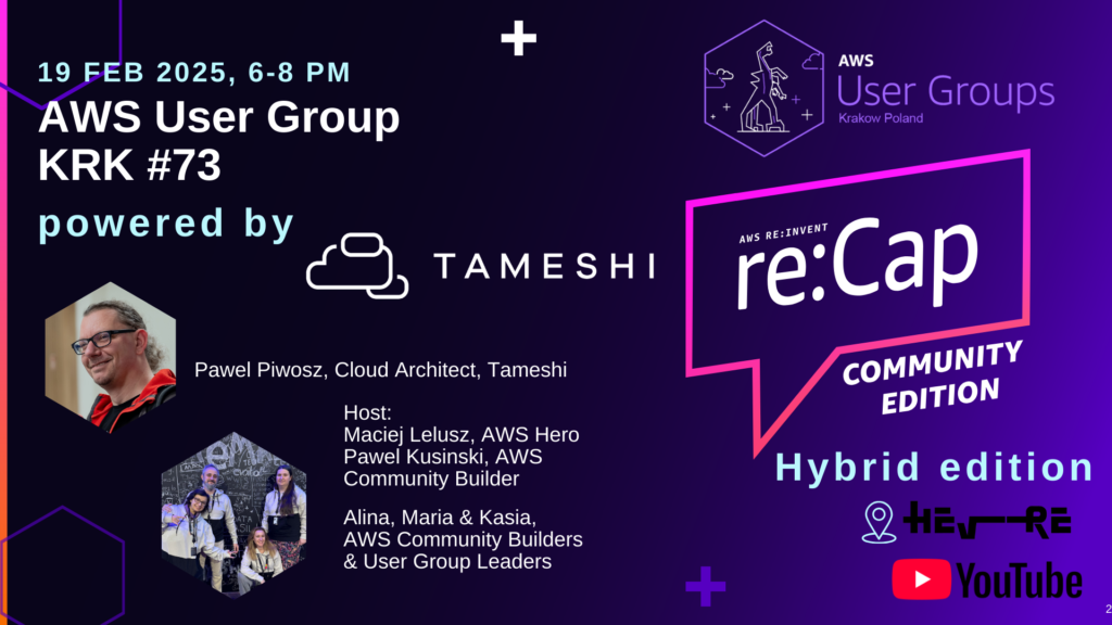 AWS User Group KRK meetup #73: AWS re:Invent 2024 re:Cap
