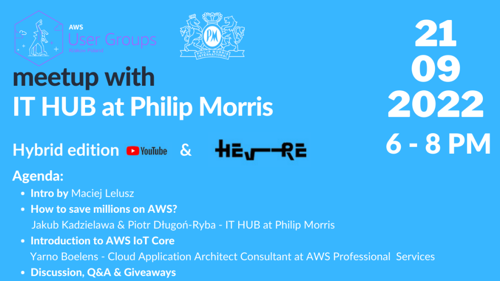 AWS User Group KRK meetup #60 & IT HUB at Philip Morris
