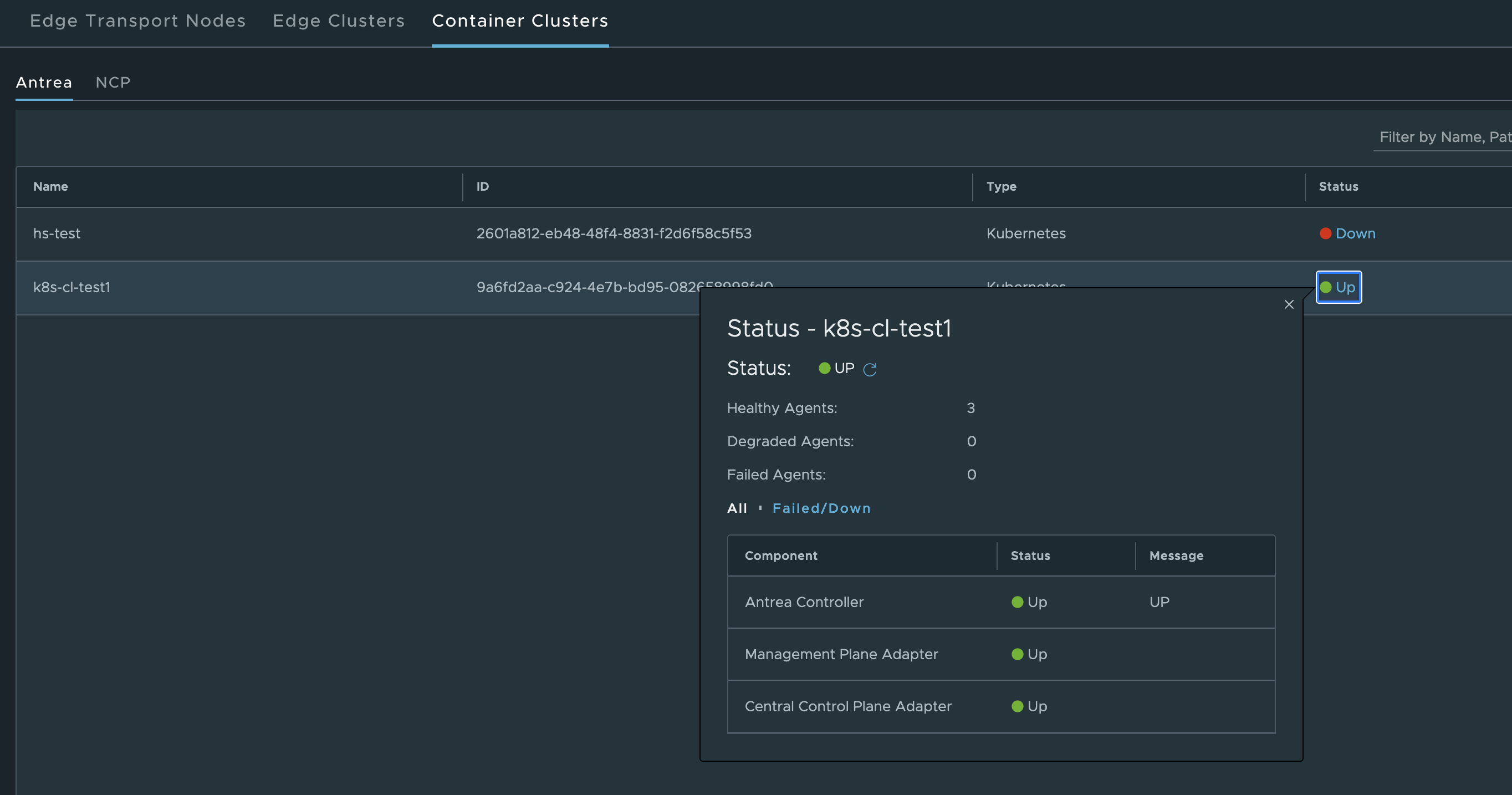Antrea CNI Integration status