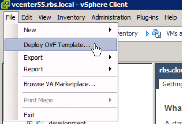 [vRA 7 Installation] Teil 02: Deployment der vRA 7 Appliance