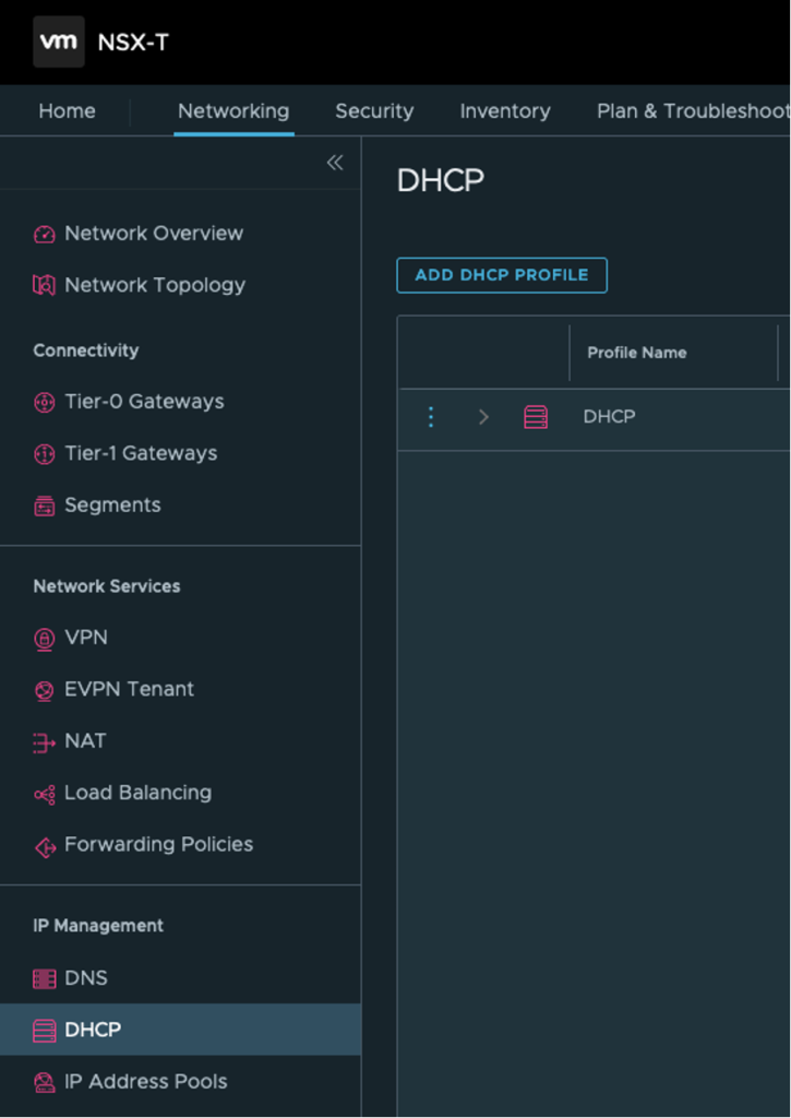 NSX-T DHCP